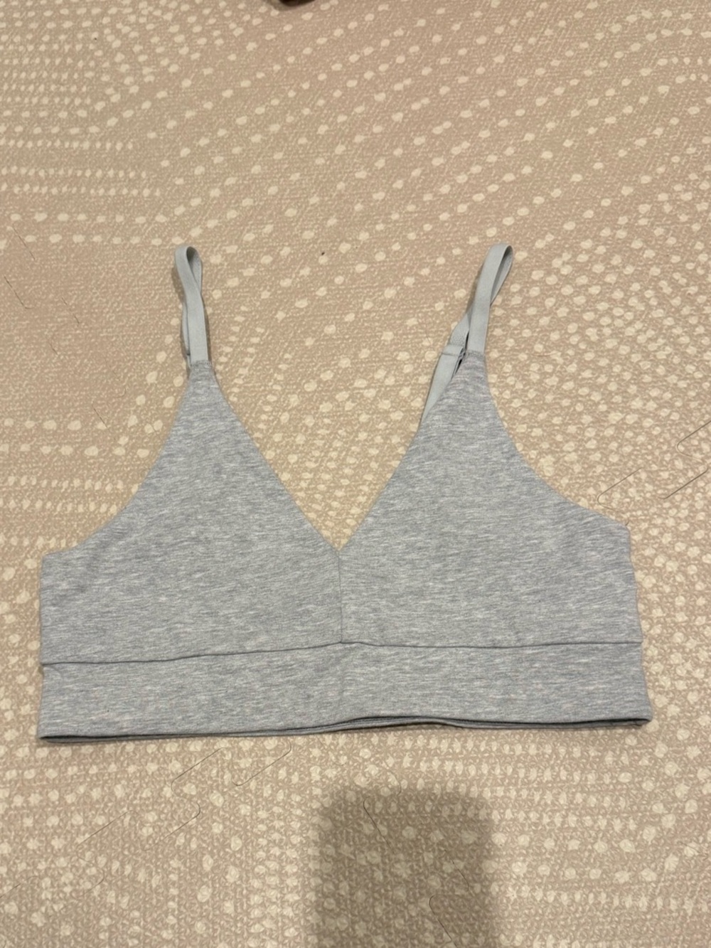 Pact Heather Gray Wireless Triangle Bralette